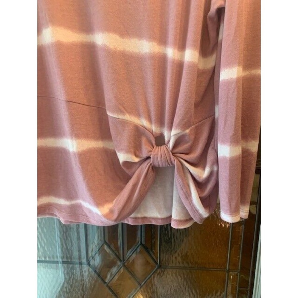 Oddi‎ women plus size 1XL tee shirt pink tie dye 100% cotton cinch  Y2K - Picture 2 of 11